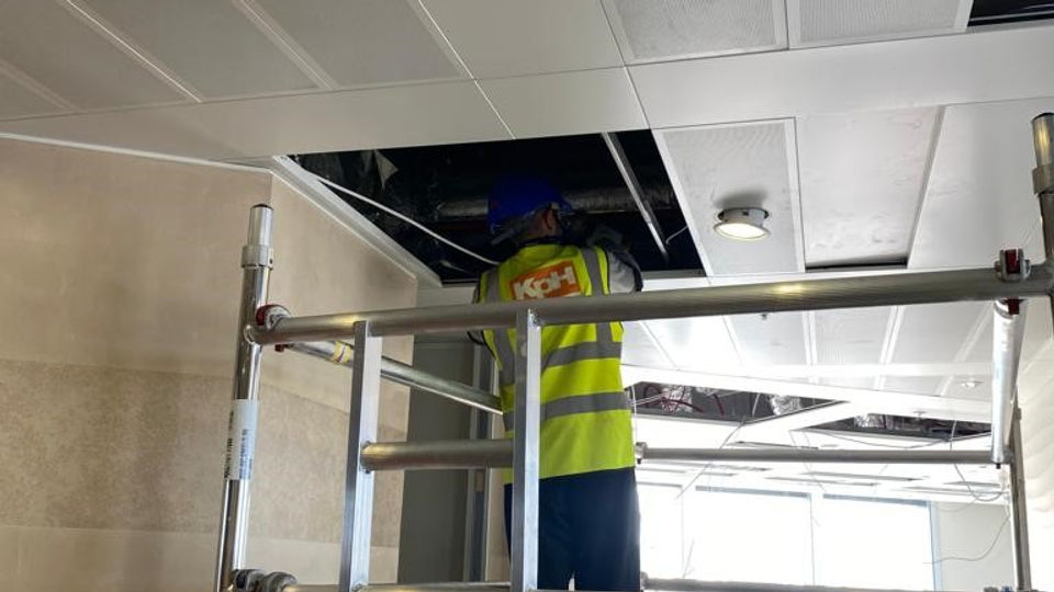 Ceiling tile removal
